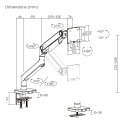 Digitus Uchwyt do pojedynczego monitora, 49", 20 kg