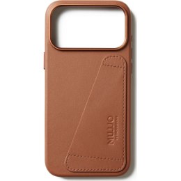 Mujjo Wallet Leather Case - etui skórzane do iPhone 17 Pro Max kompatybilne z MagSafe (tan)