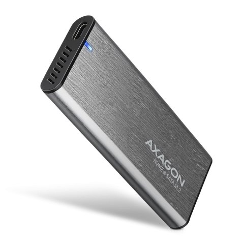 AXAGON AXAGON External USB-C 3.2 Gen 2 metal box for M.2 NVMe & SATA SSD disks