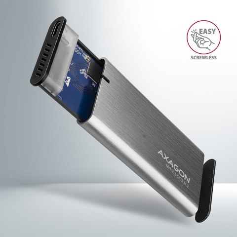 AXAGON AXAGON External USB-C 3.2 Gen 2 metal box for M.2 NVMe & SATA SSD disks