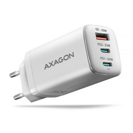 AXAGON AXAGON GaN wallcharger 3x port (USB-A + 2x USB-C), PD3.0/PPS/QC4+/SFC2.0/AFC/SCP/FCP/Apple, 65W | ACU-DPQ65W