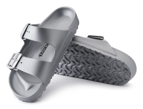 Birkenstock Arizona Essentials Sandały Unisex Metaliczny, Srebrny