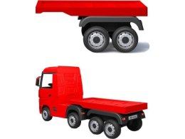 Naczepa do pojazdu na akumulator HL358 Mercedes Scania Actros czerwona