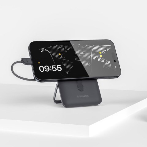 Bezprzewodowy Powerbank 4smarts Enterprise Pocket gwiezdny szary