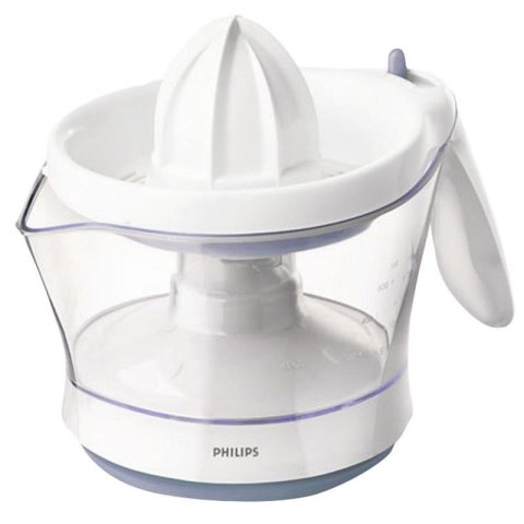 Philips Viva Collection Wyciskarka do cytrusów — 25W/0,6l/reg. il. miąższu/aut. zm. kier.