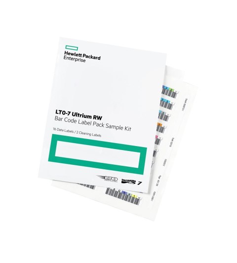 HPE LTO-7 Ultrium RW Bar Code Label Pack 1,26 cm