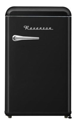 Lodówka Retro Ravanson LKK-120ERB 120l | styl vintage | 545 x 585 x 860 mm | czarny