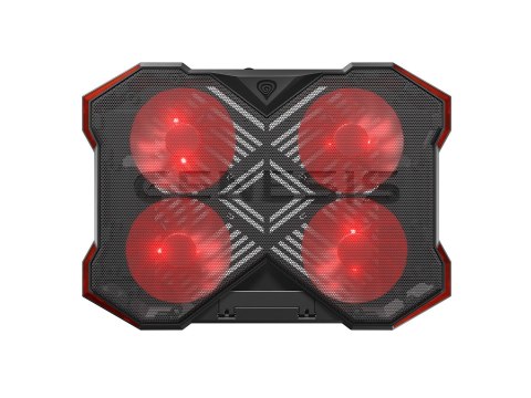 GENESIS Oxid 260 podkładka chłodząca do laptop 43,9 cm (17.3") 1010 RPM Czarny, Czerwony