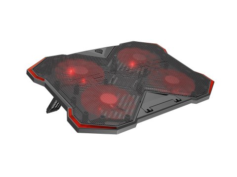 GENESIS Oxid 260 podkładka chłodząca do laptop 43,9 cm (17.3") 1010 RPM Czarny, Czerwony