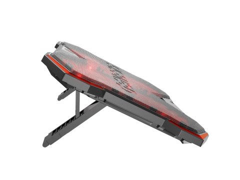 GENESIS Oxid 260 podkładka chłodząca do laptop 43,9 cm (17.3") 1010 RPM Czarny, Czerwony