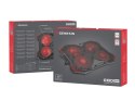 GENESIS Oxid 260 podkładka chłodząca do laptop 43,9 cm (17.3") 1010 RPM Czarny, Czerwony