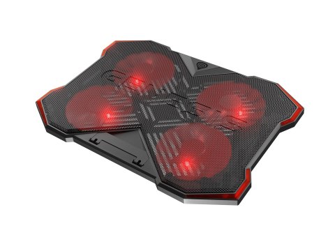 GENESIS Oxid 260 podkładka chłodząca do laptop 43,9 cm (17.3") 1010 RPM Czarny, Czerwony