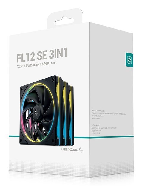DeepCool FL12 SE 3IN1 Obudowa komputera Wentylator 12 cm Biały 3 szt.