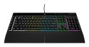 Korsarz | Gumowa kopuła | K55 RGB PRO | Klawiatura do gier | Klawiatura do gier | Światło LED RGB | Stany Zjednoczone | Przewodo