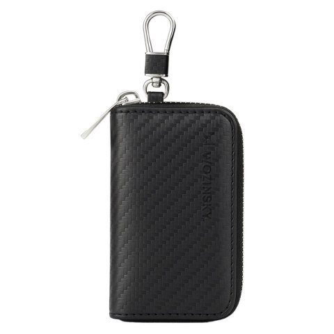 Etui antykradzieżowe na klucze samochodowe RFID klatka Faradaya - czarne
