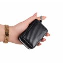 Etui antykradzieżowe na klucze samochodowe RFID klatka Faradaya - czarne