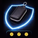 Etui antykradzieżowe na klucze samochodowe RFID klatka Faradaya - czarne