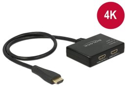DeLOCK 87700 rozgałęziacz telewizyjny HDMI 2x HDMI