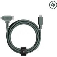 Kabel Native Union Duo (USB-C do USB-C/Lightning), Zielony, USB C, USB C/Lightning, 1.5 m, Męski, Męski