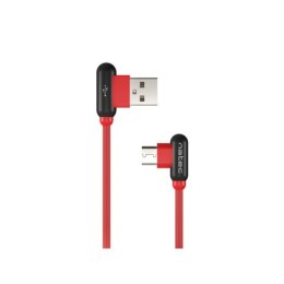 Natec Natec | Kabel USB-C | Męski | 4-pinowy USB Typ A | Męski | Czarny | Czerwony | 24-pinowy USB-C | 1 m