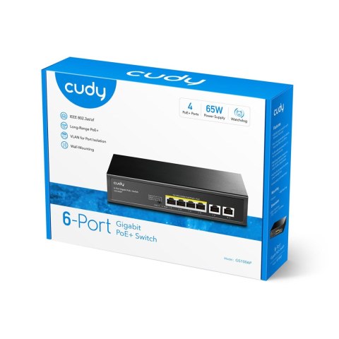 Switch CUDY GS1006P 4-GbE PoE