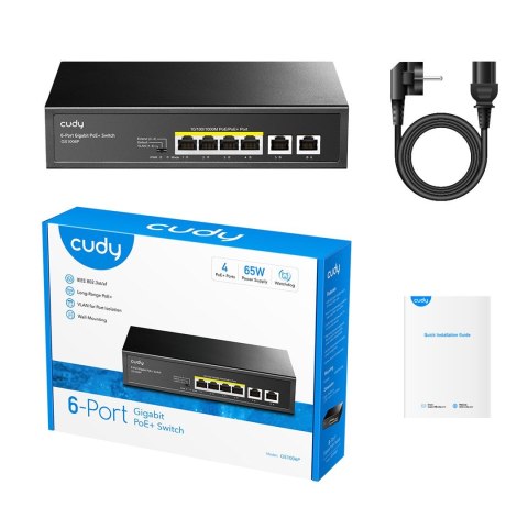 Switch CUDY GS1006P 4-GbE PoE