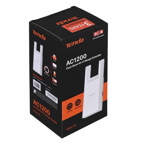 Tenda A18 mostki i mnożniki Wzmacniacz sieciowy 867 Mbit/s Biały