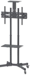 MANHATTAN Stojak mobilny TV 37-70" do 40kg regulowany 2 półki 461238