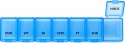 PAKO Organizer Pojemnik Na Leki 7 Dni Niebieski 15x3x2cm