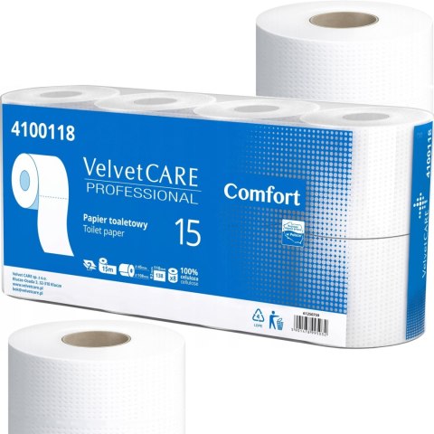Papier Toaletowy VELVET CARE Professional Comfort 2W 15m - 128 Rolek