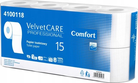 Papier Toaletowy VELVET CARE Professional Comfort 2W 15m - 128 Rolek