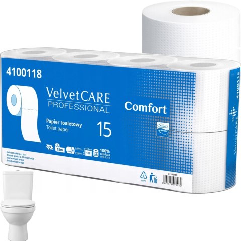 Papier Toaletowy VELVET CARE Professional Comfort 2W 15m - 192 Rolki