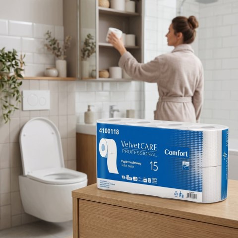 Papier Toaletowy VELVET CARE Professional Comfort 2W 15m - 192 Rolki