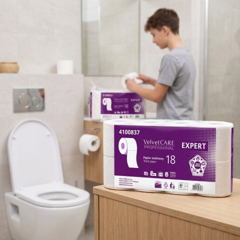 Papier Toaletowy VELVET CARE Professional Expert 3W 18m - 32 Rolki