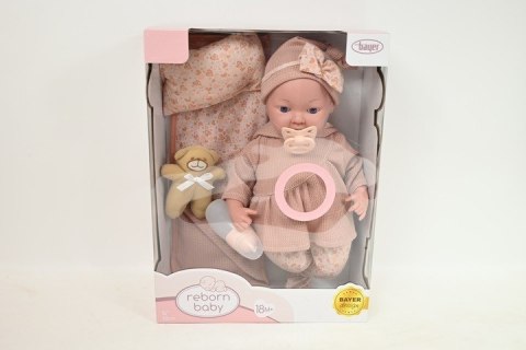 BAYER Lalka Reborn 38cm+akcesoria 93827AO 21194