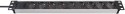 Brennenstuhl 1390007009 rozgałęziacz 2 m 9 x gniazdo sieciowe Aluminium, Czarny