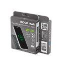 GEMBIRD BEZPRZEWODOWY POWERBANK MAGNETYCZNY 15W Z WYŚWIETLACZEM LCD 10000 MAH, CZARNY