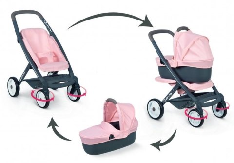 SMOBY Maxi Cosi wózek dla dzieci 3w1 różowy