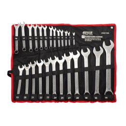 AWTOOLS KLUCZ PŁASKO-OCZKOWY KPL.25szt. /6mm-36mm BLACK LINE