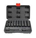 AWTOOLS ZESTAW NASADEK UDAROWYCH 1/2" 11cz./8-21mm/ DŁUGIE BLACK LINE