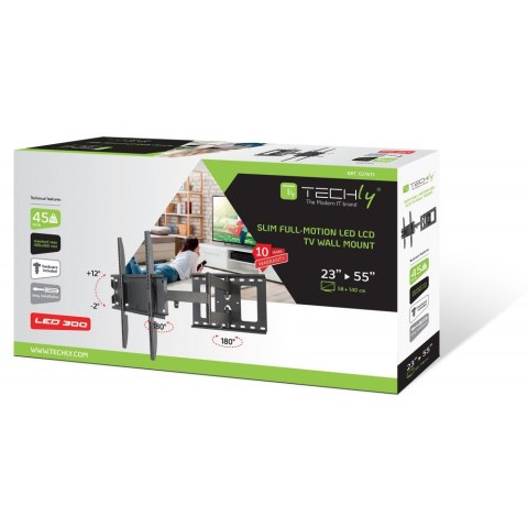 TECHLY Uchwyt ścienny do TV 23-55" LED/LCD 45kg obrotowy uchylny ICA-PLB 148 m