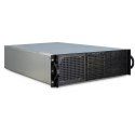 Obudowa serwerowa Inter-Tech 3U-30255 Czarna, Stal nierdzewna