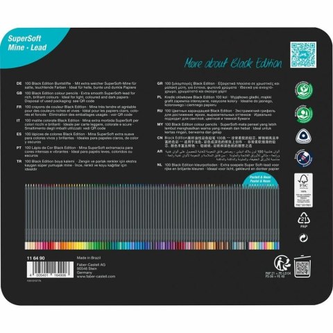 Faber-Castell 116490 ołówek kolorowy Różne kolory 100 szt.