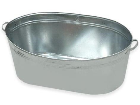 GALVANIZED TUB 100L 78X65X32CM