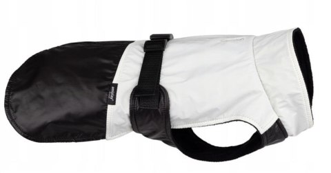 JACKET FOR DOGS FLUO BLACK. WHITE 45