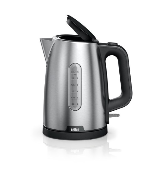 Braun PurShine WK102AI-WK1500BK czajnik elektryczny 1,7 l 2200 W Czarny, Stal nierdzewna
