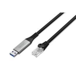 Digitus Kabel USB-A - RJ45 Ethernet, 1 Gbit/s, 15 m