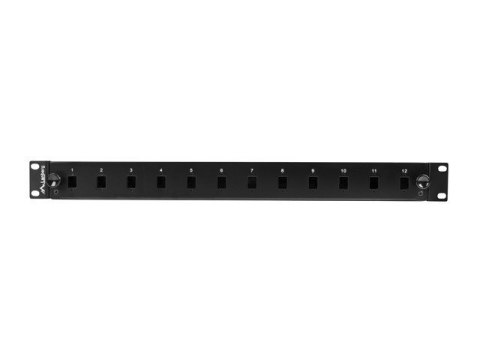 Lanberg FOP1-12SS-LDB panel krosowniczy 1U