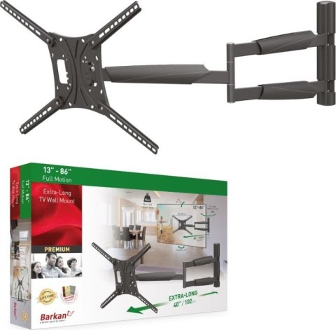MANHATTAN Uchwyt ścienny do TV 13-86" LED/LCD 60kg obrotowy uchylny BM443XL