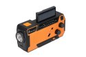 Extralink RADIO AWARYJNE SOLARNE Z KORBKA DYNAMO POWERBANK 4000MAH Z LATARKA SOS SR-4000 Przenośny Analogowy Czarny, Pomarańczow